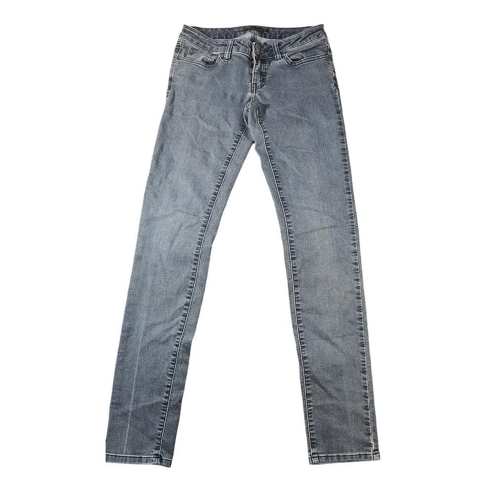 PrAna Kara Jeans Womens 2/26 Blue Medium Wash Low Rise Slim Stretch Denim